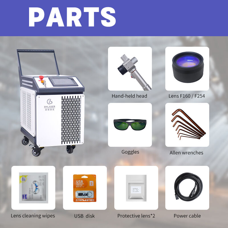 BY Laser 2024 New Handheld JPT Pulse Laser Cleaner